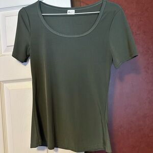 Olive Short Sleeve Top